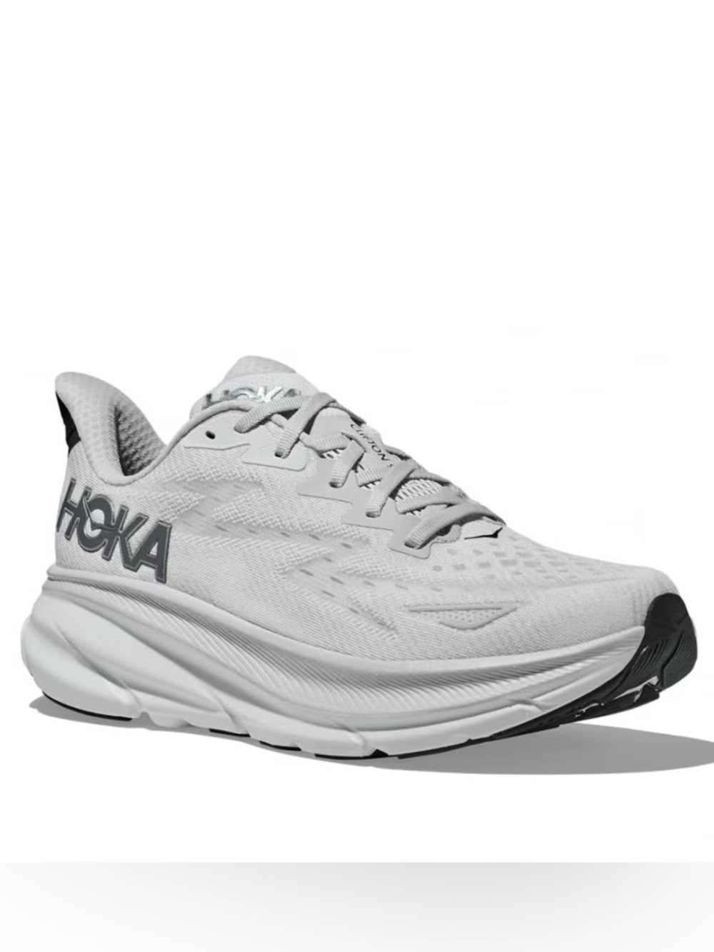 Hoka Clifton 9 Nimbus Cloud Steal Wool Sneakers Running Walking Shoes (Size 15)